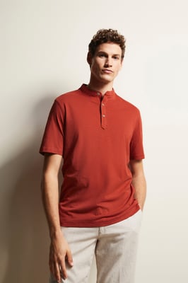Bugatti Herren Poloshirt met opstaande kraag