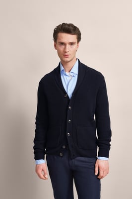 Bugatti Herren Vest met sjaalkraag