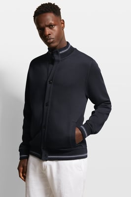Bugatti Herren Sweater met college kraag