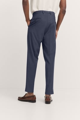 Bugatti Herren Geplooide broek met stretch en plooien