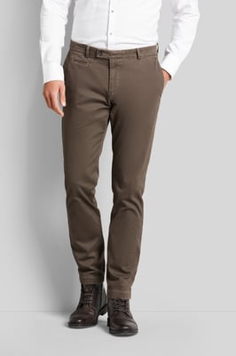 Bugatti Herren Chino-broek met een licht gebruikte look