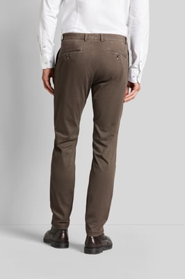 Bugatti Herren Chino-broek met een licht gebruikte look
