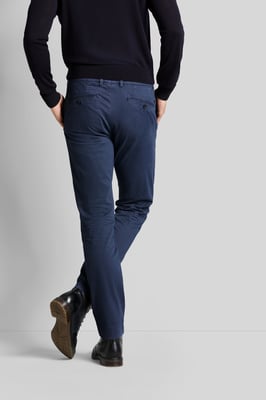 Bugatti Herren Chino-broek met een licht gebruikte look