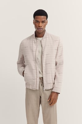 Bugatti Herren Blouson met collage kraag