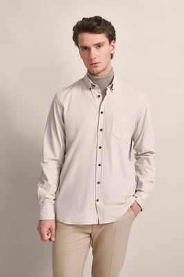 Bugatti Herren Shirt in modern fijn ribfluweel