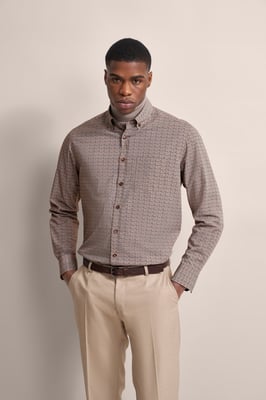 Bugatti Herren Shirt met moderne pasvorm