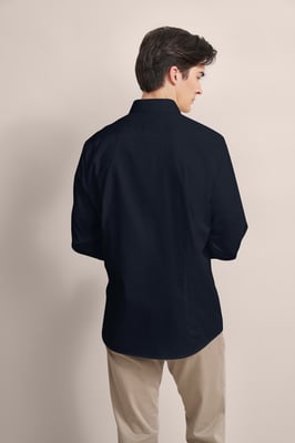 Bugatti Herren Satijnen overhemd met een eenvoudige look