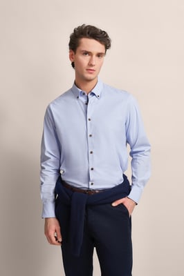 Bugatti Herren 100% katoenen overhemd