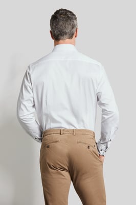 Bugatti Herren Shirt met lange mouwen en button-down kraag