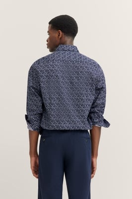 Bugatti Herren Shirt met button-down kraag
