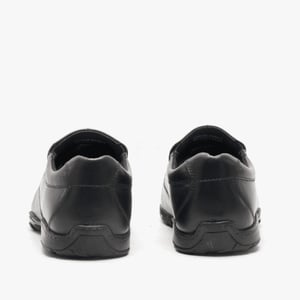 Hush Puppies Jongens Elijah leren schoolschoenen (Zwart)