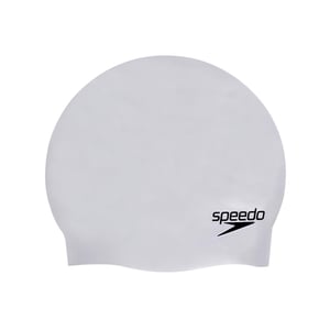 Speedo Unisex Adult 3D Silicone Swim Cap voor volwassenen (Zilver)