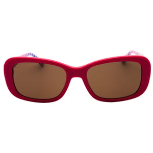 Love Moschino Fuchsia Roze Montuur Bruine Glazen Zonnebril