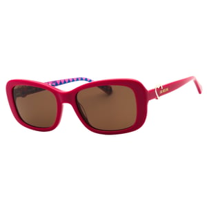 Love Moschino Fuchsia Roze Montuur Bruine Glazen Zonnebril
