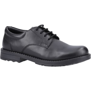 Hush Puppies Bruno Junior Leren Zwarte Derby Schoenen Voor Heren