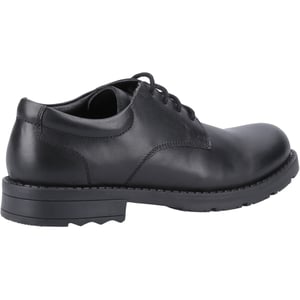 Hush Puppies Bruno Junior Leren Zwarte Derby Schoenen Voor Heren