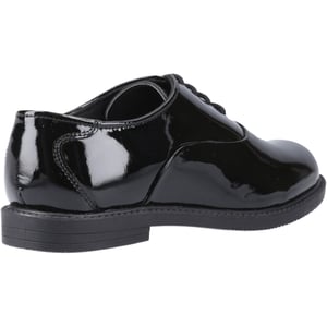 Hush Puppies Nellie Patent Meisjes Zwarte Oxford Schoenen Van Leer