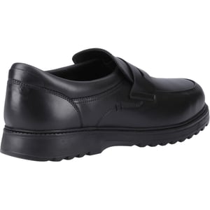 Hush Puppies Rocco Loafer Leer Jongens Zwarte Loafers