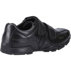Hush Puppies Vance Leer Jongens Zwarte Loafers