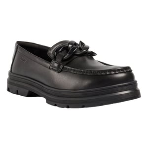 Pod Mina Meisjes Zwarte Leren Mocassins