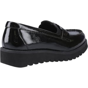 Hush Puppies Francis Loafer Patent Meisjes Zwarte Leren Mocassins