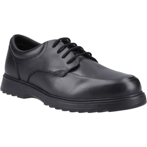 Hush Puppies Romeo Leren Zwarte Schoenen Voor Jongens