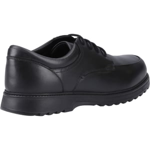 Hush Puppies Romeo Leren Zwarte Schoenen Voor Jongens