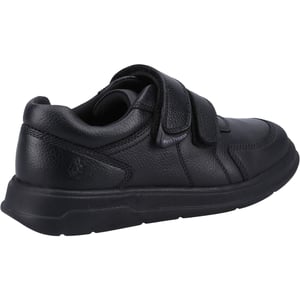Hush Puppies Ryan SNR Leren Zwarte Schoenen Voor Jongens