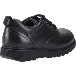Hush Puppies Keeley Meisjes Zwarte Veterschoenen Van Leer
