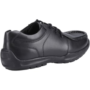 Hush Puppies Mackenzie Wallabee Leren Zwarte Veterschoenen Voor Jongens
