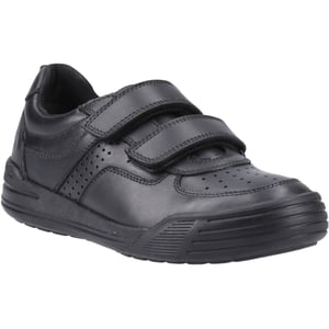 Hush Puppies Sully Leren Zwarte Schoenen Voor Jongens