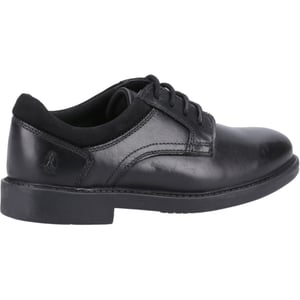 Hush Puppies Tommy Senior Leren Zwarte Schoenen Voor Jongens