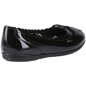 Hush Puppies Lillie Ballerina Patent Leren Zwarte Ballerina's Voor Meisjes