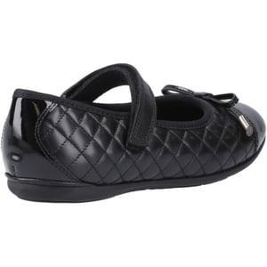 Hush Puppies Lottie Leren Zwarte Ballerina's Voor Meisjes
