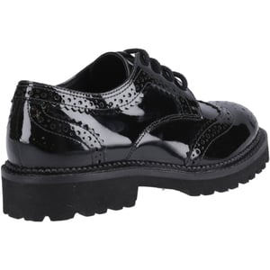 Hush Puppies Gabi Lace Up Meisjes Zwart Leren Brogues