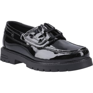 Hush Puppies Lucy Meisjes Zwart Leren Bootschoenen