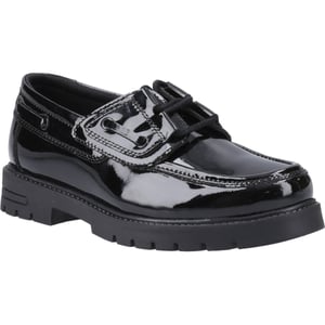 Hush Puppies Lucy Meisjes Zwart Leren Bootschoenen