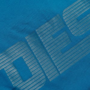 Diesel Monotone Diesel Logo Blauw Saffier T-shirt
