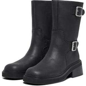 ONLY BUTTER-2 Polyurethaan Dames Zwarte Hak Mid Calf Laarzen