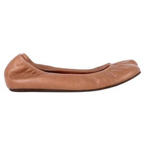 Lanvin Ronde Neus Ballerina's in Bruin Leder