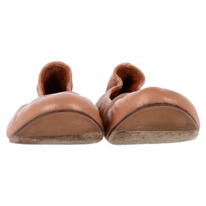 Lanvin Ronde Neus Ballerina's in Bruin Leder