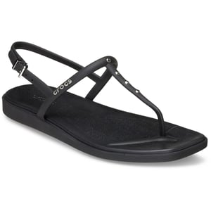 Crocs Miami Studded Thong Flip Thermoplastische Dames Zwarte Sandalen