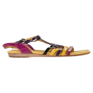 Tod's Sandalen met Bandjes in Multicolor Lakkenleer