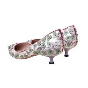 Loewe Bloemen Kralen Versierde Pumps - '20s