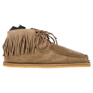 Saint Laurent Nino Franje Enkelboots in Bruin Suède