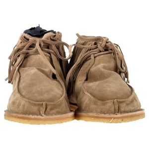 Saint Laurent Nino Franje Enkelboots in Bruin Suède