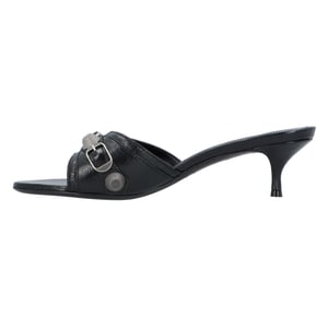 Balenciaga Cagole 50mm Sandalen 'Zwart Arena Lamsleer'