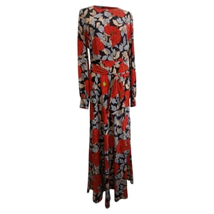 Diane Von Furstenberg Maxijurk met Bloemenprint in Multicolor Viscose