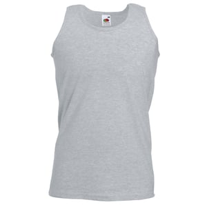 Fruit Of The Loom Heren Atletisch Mouwloos Hemd / Tanktop (Heather Grijs)