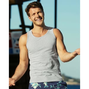 Fruit Of The Loom Heren Atletisch Mouwloos Hemd / Tanktop (Heather Grijs)